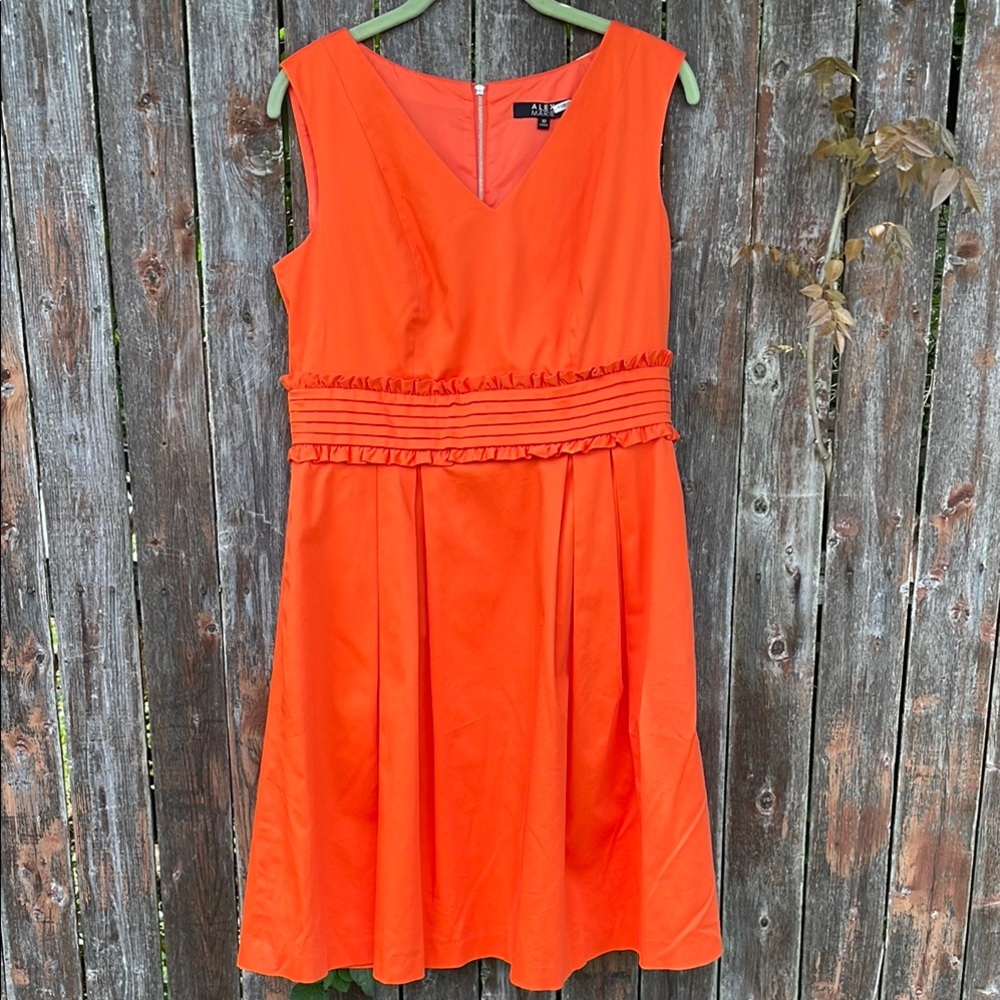 Orange Sleeveless Alex Marie Dress | size 10
